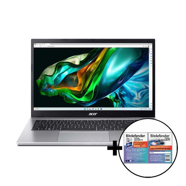 Acer A315 R7-5700U/16GB/512GB &amp Bitdefender Total Security Laptop