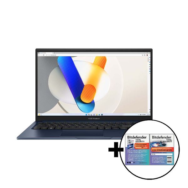 Asus Vivobook 15 X1504VA-BQ522W i5-1335U/16GB/512GB &amp Bitdefender Total Security Laptop