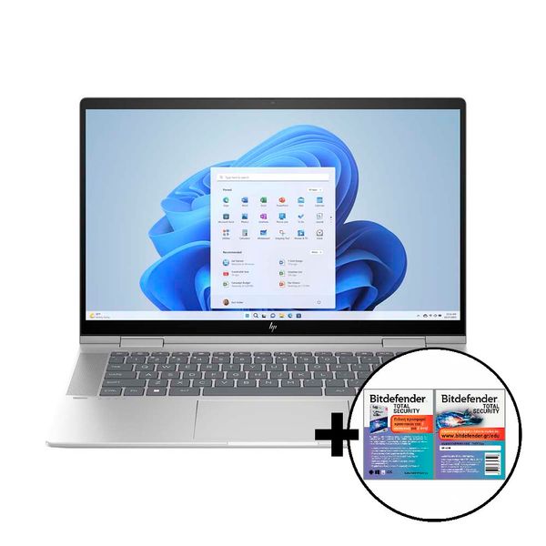 HP Envy x360 2 in 1 15-fe0007nn i7-1355U/16GB/512GB &amp Bitdefender Total Security Laptop