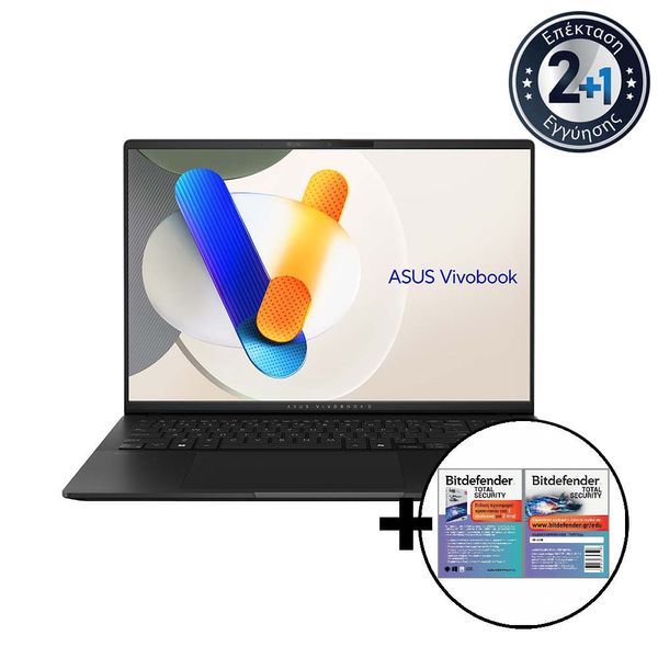 Asus Vivobook S 16 M5606UA-OLED-MX019X R9-8945/16GB/1TB &amp Bitdefender Total Security Laptop