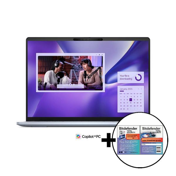Dell Inspiron 14 Plus Copilot+ X1P-64-100/16GB/1TB &amp Bitdefender Total Security Laptop