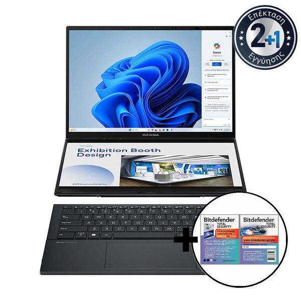 Asus Zenbook Duo UX8406MA-OLED-PZ192X U7/16GB/1TB &amp Bitdefender Total Security Laptop