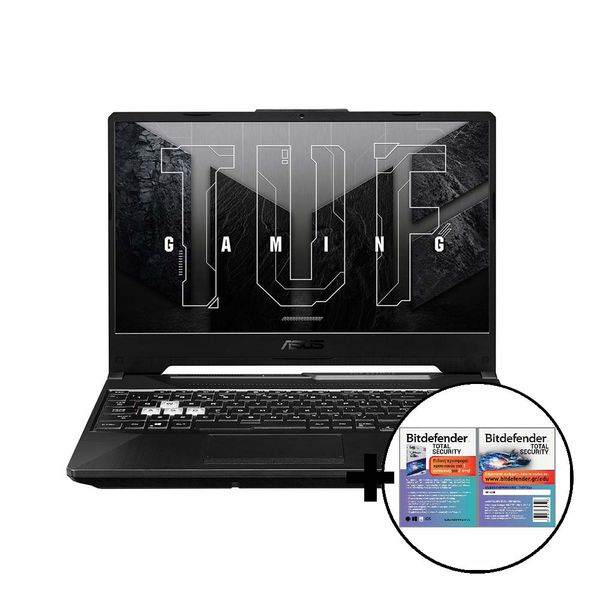 Asus TUF Gaming A15 FA506NF-HN016W R5-7535HS/16GB/512GB RTX 2050 4GB &amp Bitdefender Total Security Laptop