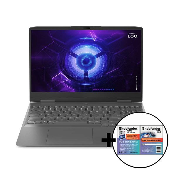 Lenovo LOQ 15IRH8 I5-12450H/16GB/512GB RTX 3050 6GB &amp Bitdefender Total Security Laptop