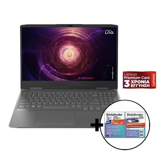 Lenovo LOQ 15APH8 R7-7840HS/16GB/512GB RTX 4050 6GB &amp Bitdefender Total Security Laptop