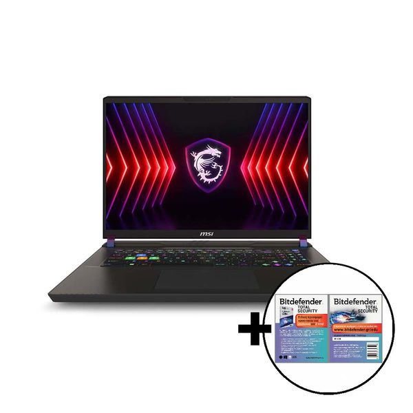 MSI Vector 17 HX i9-14900HX/32GB/1TB RTX 4080 12GB &amp Bitdefender Total Security Laptop