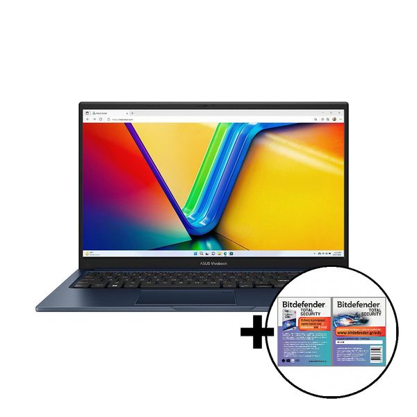 Asus Vivobook 15 X1504VA-BQ512W i5-1335U/8GB/512GB &amp Bitdefender Total Security Laptop