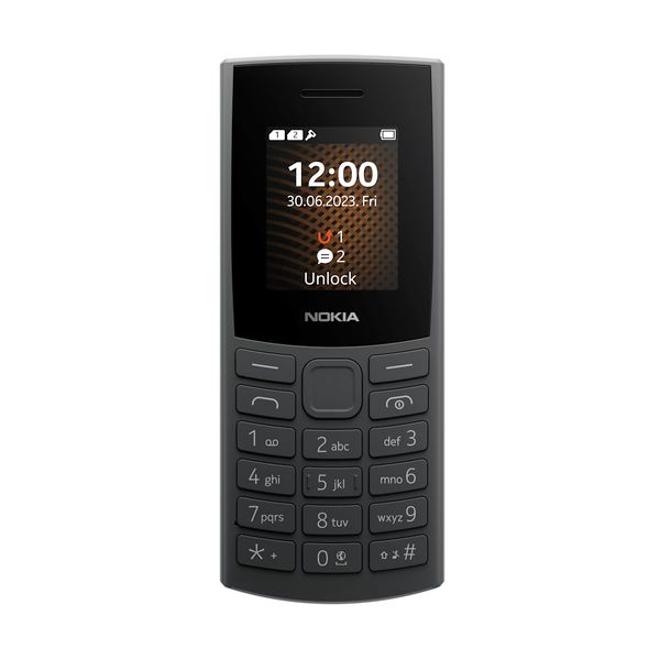 Nokia 105 4G (2024) Charcoal Κινητό Τηλέφωνο
