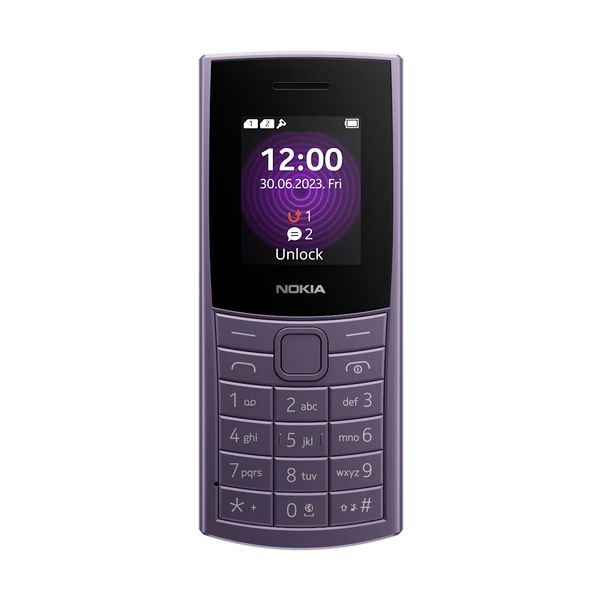 Nokia 110 4G (2024) Dual Sim Arctic Purple Κινητό Τηλέφωνο