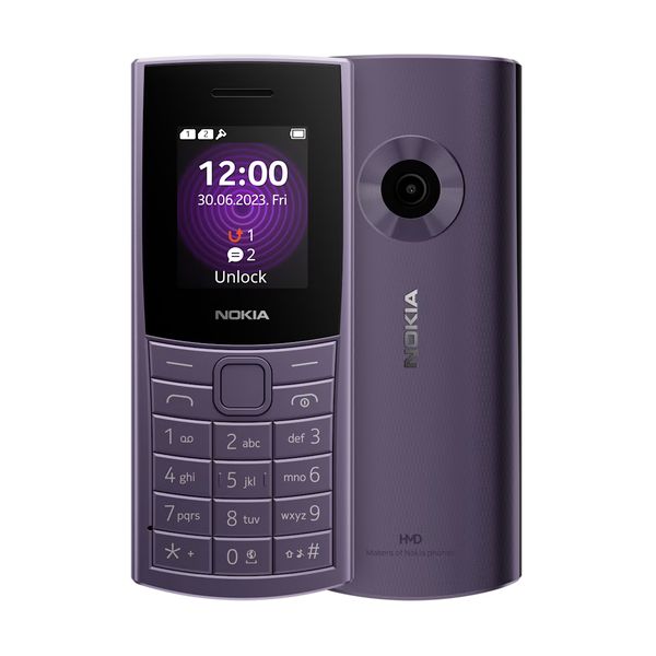 Nokia 110 4G (2024) Dual Sim Arctic Purple Κινητό Τηλέφωνο