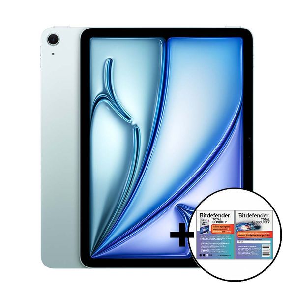 Apple iPad Air 11&quot M2 1TB Wi-Fi Blue &amp Bitdefender Total Security Tablet