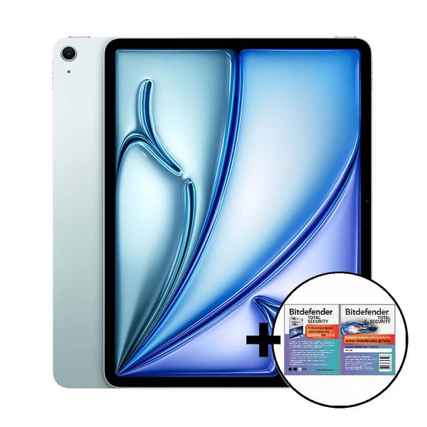 Apple iPad Air 13&quot M2 256GB Wi-Fi Blue &amp Bitdefender Total Security Tablet