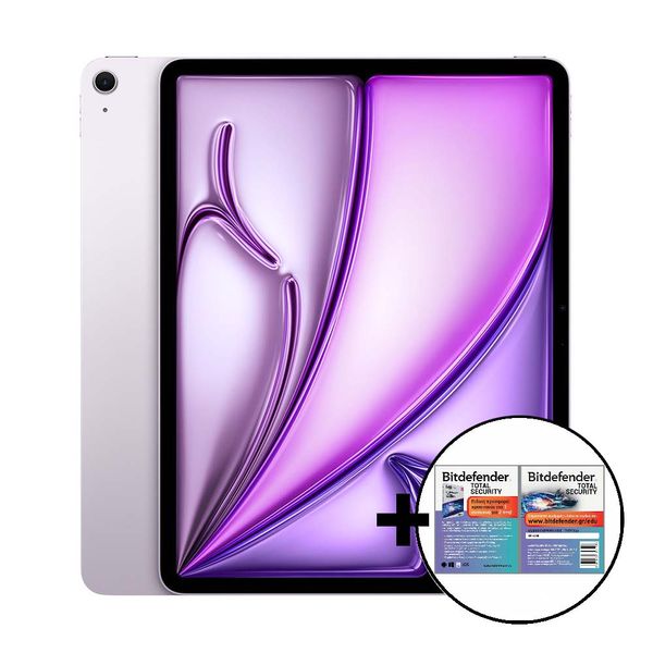 Apple iPad Air 13&quot M2 512GB Wi-Fi Purple &amp Bitdefender Total Security Tablet