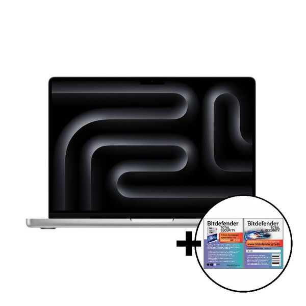Apple MacBook Pro 14 M4 10-Core/16GB/512GB/10-Core GPU Silver &amp Bitdefender Total Security Laptop