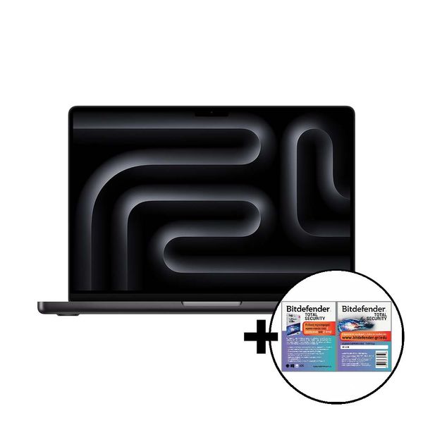 Apple MacBook Pro 14 M4 10-Core/16GB/1TB/10-Core GPU Space Black &amp Bitdefender Total Security Laptop