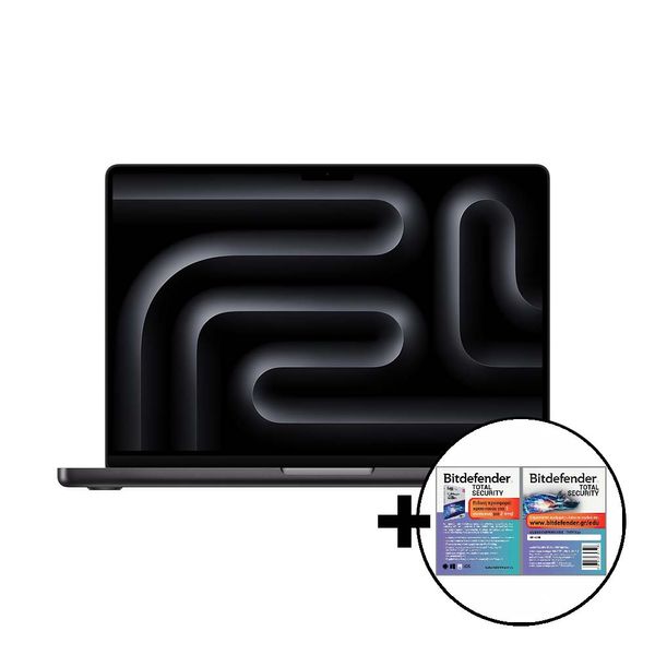 Apple MacBook Pro 14 M4 Pro 12-Core/24GB/512GB/16-Core Space Black &amp Bitdefender Total Security Laptop