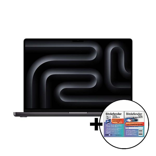 Apple MacBook Pro 16 M4 Max 16-Core/48GB/1TB/40-Core GPU Space Black &amp Bitdefender Total Security Laptop