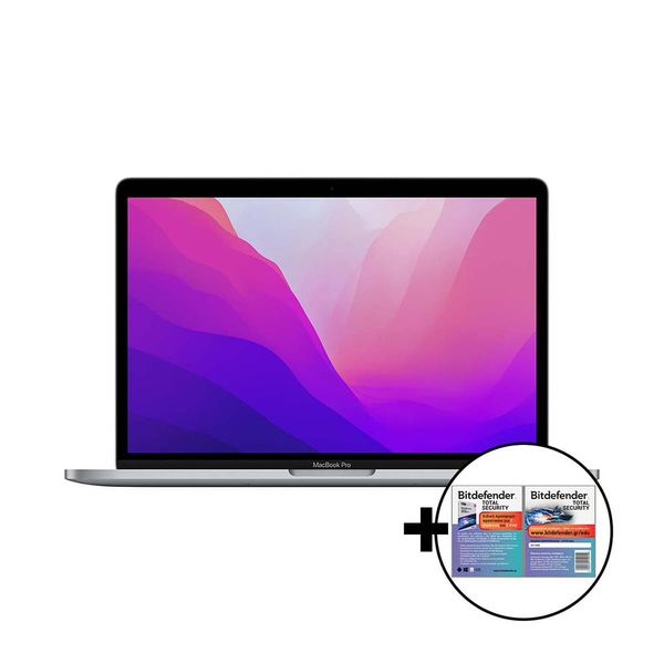 Apple MacBook Pro 13 M2 8-Core/8GB/512GB/10-Core GPU Space Gray &amp Bitdefender Total Security Laptop