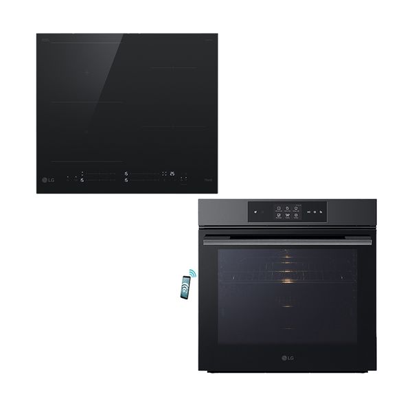 LG CBIZ2435B & WSED7665B Ανθρακί Set Εντοιχισμού