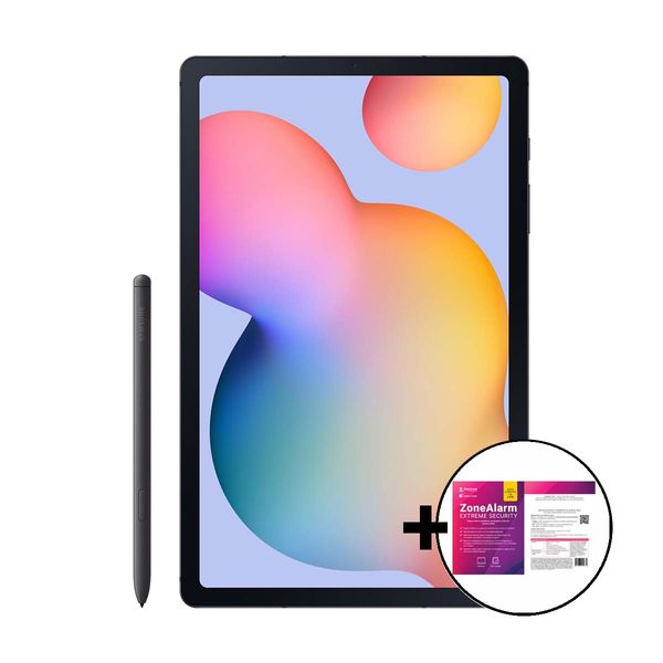 Samsung Galaxy Tab S6 Lite P620 4GB/64GB Grey Wi-Fi &amp ZoneAlarm Extreme Security Tablet