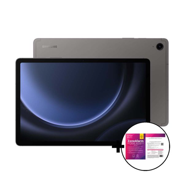 Samsung Galaxy Tab S9 FE 128GB Gray 5G &amp ZoneAlarm Extreme Security Tablet