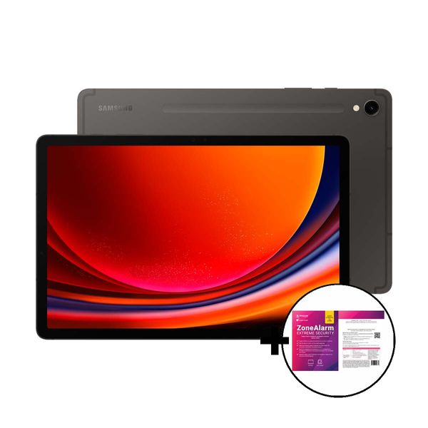 Samsung Galaxy Tab S9 12/256GB Wi-Fi Graphite &amp ZoneAlarm Extreme Security Tablet