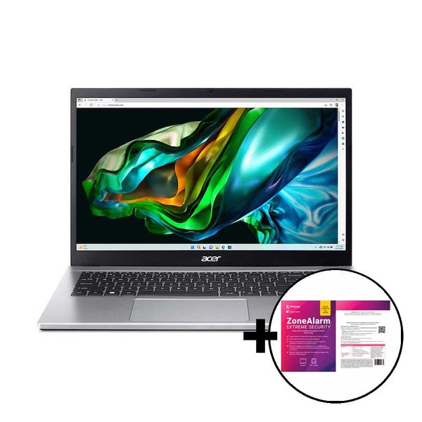 Acer A315 R7-5700U/16GB/512GB &amp ZoneAlarm Extreme Security Laptop