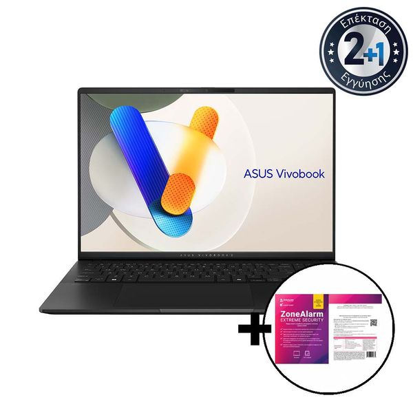 Asus Vivobook S 16 M5606UA-OLED-MX019X R9-8945/16GB/1TB &amp ZoneAlarm Extreme Security Laptop