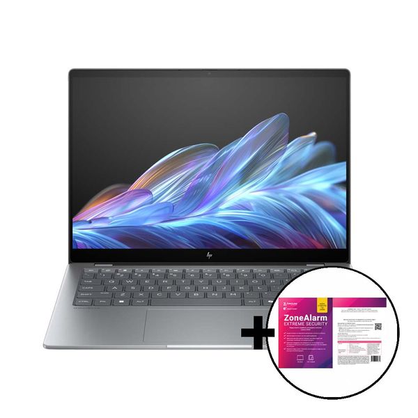 HP OmniBook X Copilot+ 14-fe0000nv X1E-78-100/32GB/1TB &amp ZoneAlarm Extreme Security Laptop