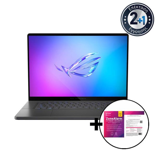 Asus ROG Zephyrus G16 GA605WI-QR037W Ryzen AI 9 HX 370/32GB/1TB RTX 4070 8GB &amp ZoneAlarm Extreme Security Laptop