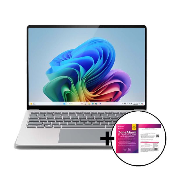 Microsoft Surface Laptop Copilot+ PC 13&quot Snapdragon X Plus C10/16GB/512GB Platinum &amp ZoneAlarm Extreme Security Laptop