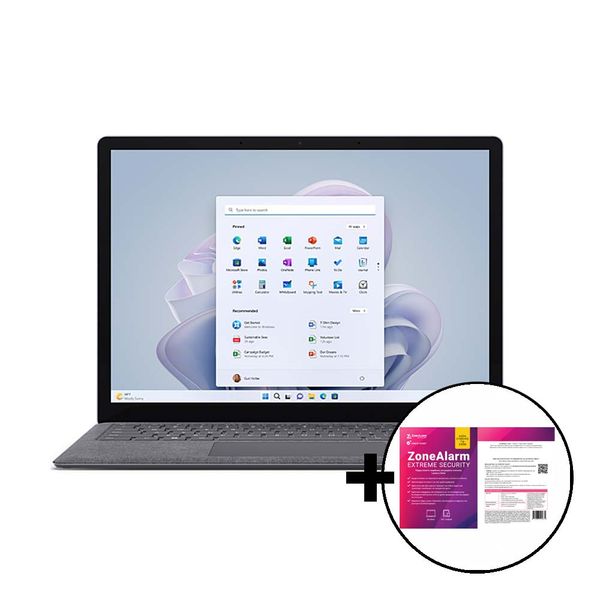 Microsoft Surface Laptop 5 i5-1235U/8GB/256GB Platinum &amp ZoneAlarm Extreme Security