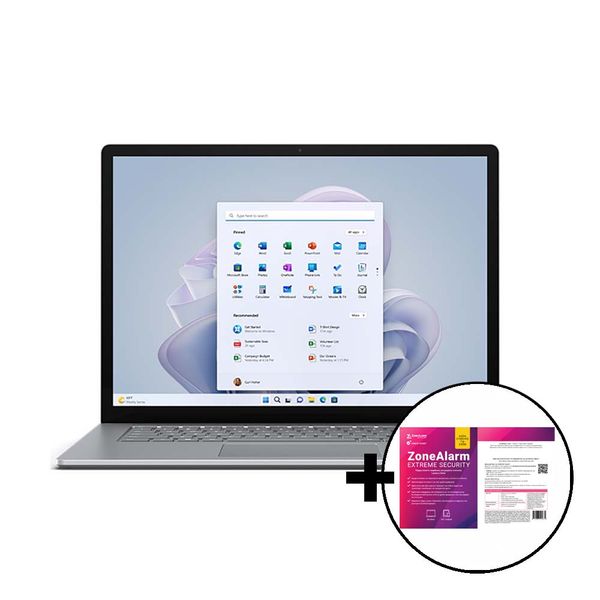 Microsoft Surface Laptop 5 Platinum i7-1255U/8GB/256GB Platinum &amp ZoneAlarm Extreme Security