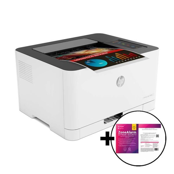 HP Color Laser 150nw &amp ZoneAlarm Extreme Security Εκτυπωτής