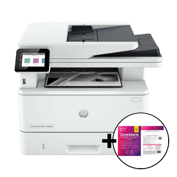 HP LaserJet Pro MFP 4102fdw &amp ZoneAlarm Extreme Security Πολυμηχάνημα