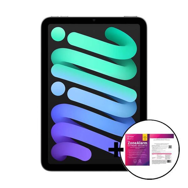 Apple iPad Mini 2024 Wi-Fi 512GB Space Grey &amp ZoneAlarm Extreme Security Tablet