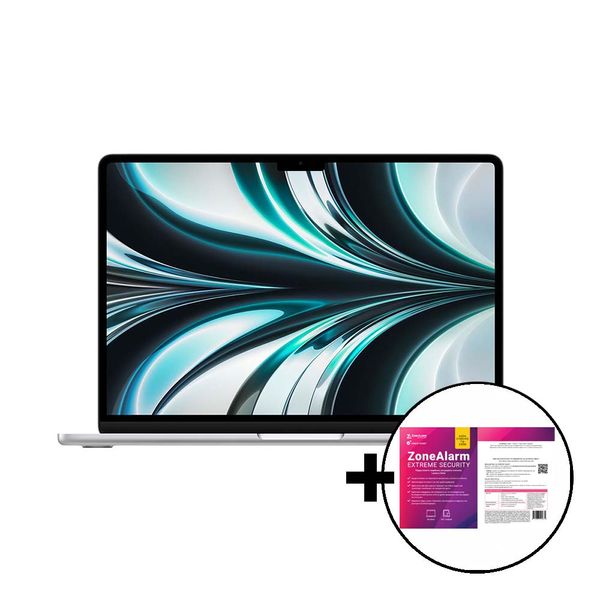 Apple MacBook Air 13 M2 8-Core/8GB/512GB/10-Core GPU Silver &amp ZoneAlarm Extreme Security Laptop