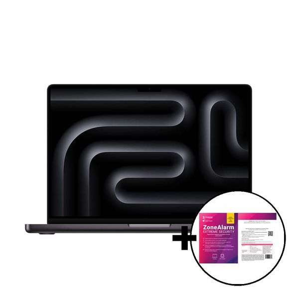Apple MacBook Pro 14 M4 Pro 14-Core/24GB/1TB/20-Core Space Black &amp ZoneAlarm Extreme Security Laptop