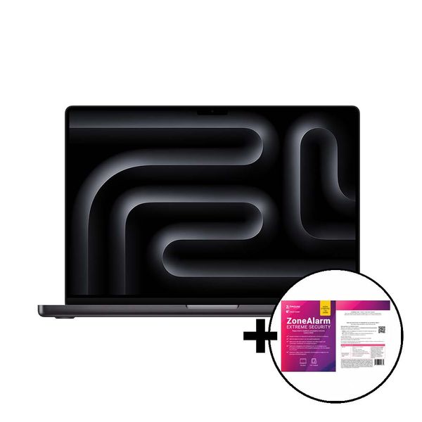 Apple MacBook Pro 16 M4 Pro 14-Core/24GB/512GB/20-Core GPU Space Black &amp ZoneAlarm Extreme Security Laptop