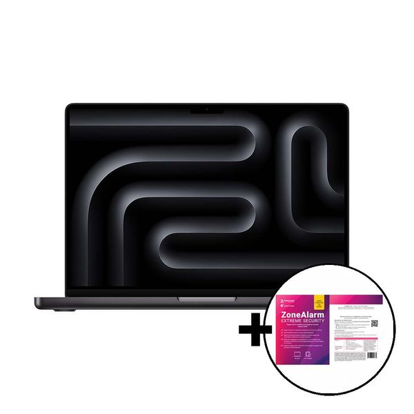 Apple MacBook Pro 14 M3 Pro 11-Core/18GB/512GB/14-Core GPU Space Black &amp ZoneAlarm Extreme Security Laptop