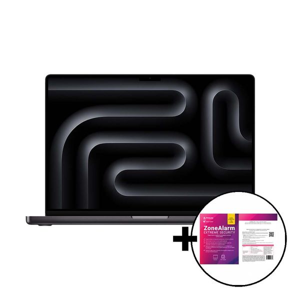 Apple MacBook Pro 16 M3 Pro 12-Core/18GB/512GB/18-Core GPU Space Black &amp ZoneAlarm Extreme Security Laptop