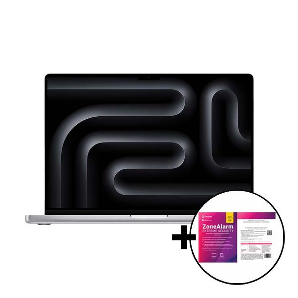 Apple MacBook Pro 16 M3 Pro 12-Core/18GB/512GB/18-Core GPU Silver &amp ZoneAlarm Extreme Security Laptop