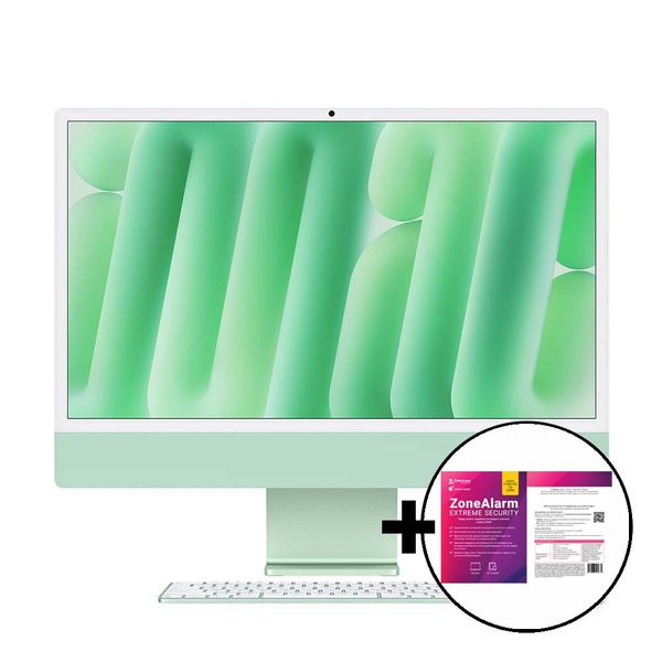 Apple iMac 24&quot M4 10-Core/16GB/512GB 10GPU Green &amp ZoneAlarm Extreme Security All in One PC