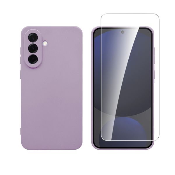 Redshield Samsung Galaxy A36 Silicone Case & Tempered Glass Purple Θήκη Κινητού & Προστατευτικό Οθόνης