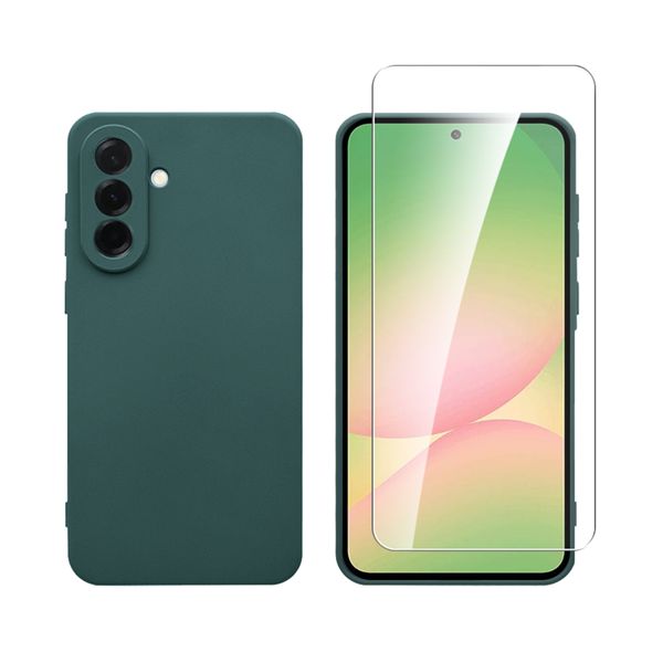 Redshield Samsung Galaxy A56 Silicon Green Θήκη Κινητού & Προστατευτικό Οθόνης