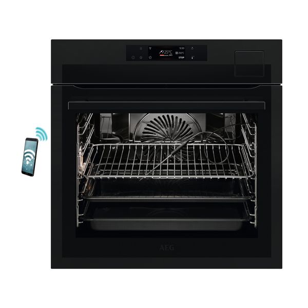 AEG BSE798380T Black Φούρνος Εντοιχιζόμενος