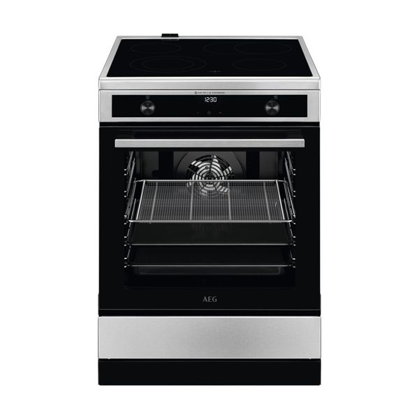 AEG CIB6647ABM Inox Κουζίνα Κεραμική Επαγωγική