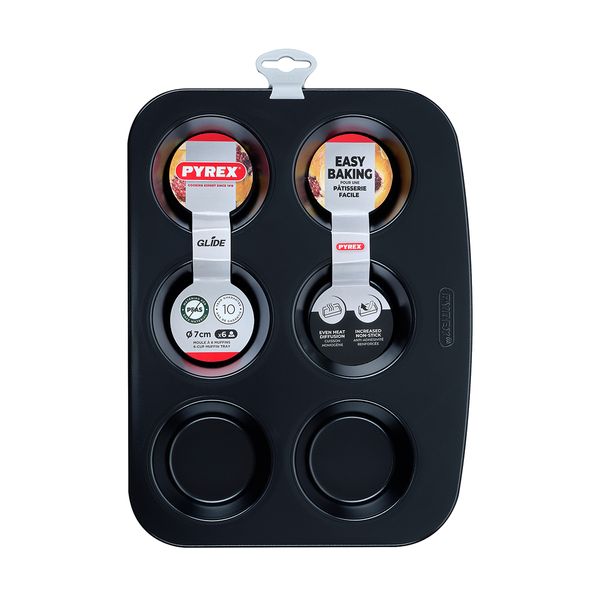Pyrex Glide 6 Θέσεων Φόρμα Cupcakes/Muffins