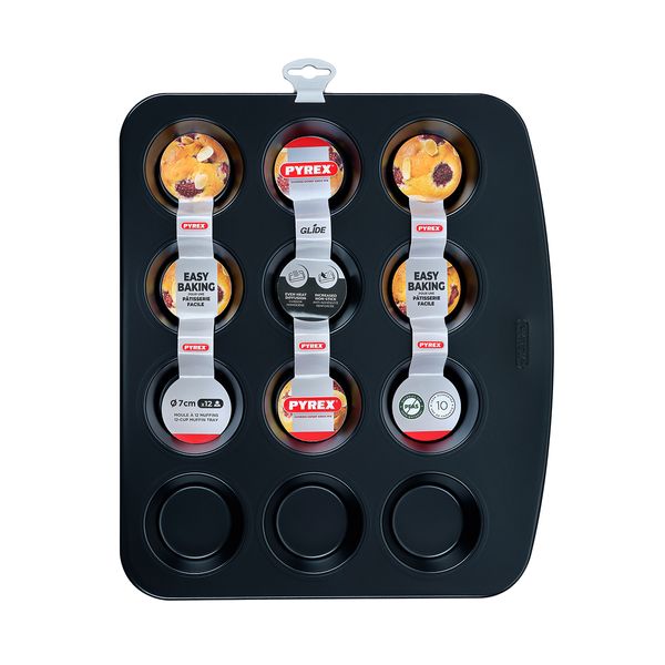 Pyrex Glide 12 Θέσεων Φόρμα Cupcakes/Muffins