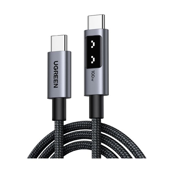 Ugreen 100W USB-C to USB-C Black 1m Καλώδιο